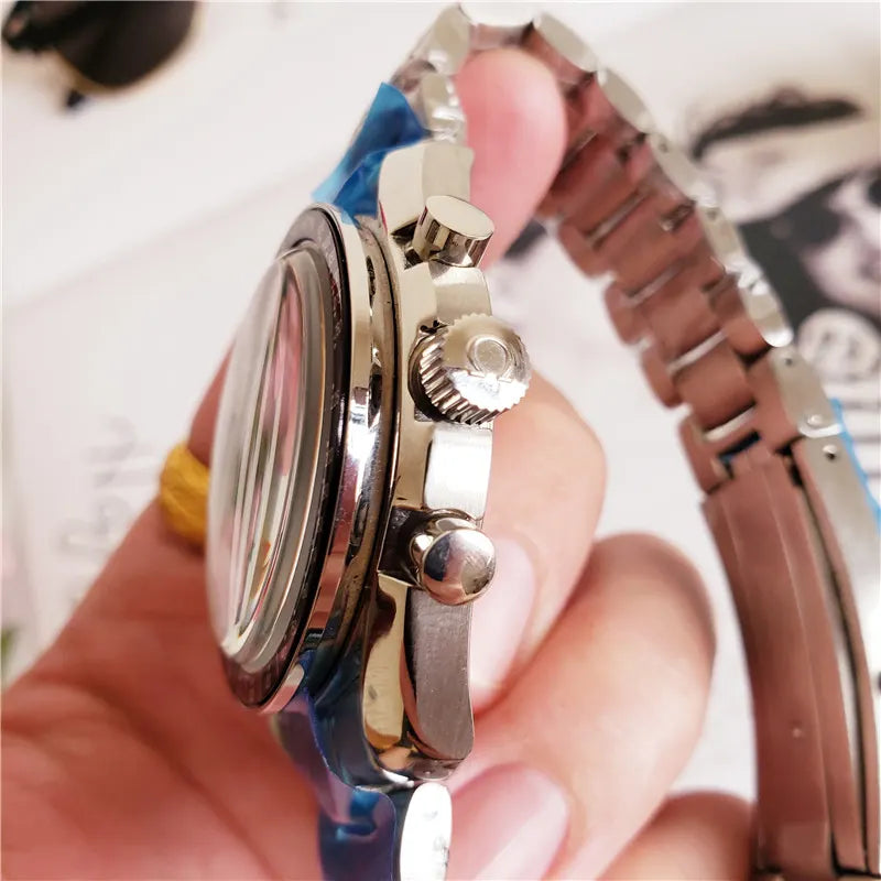 stainless steel Omega Speedmaster Black Dial - Hình 2