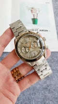 Omega Silver Dial Steel Gold