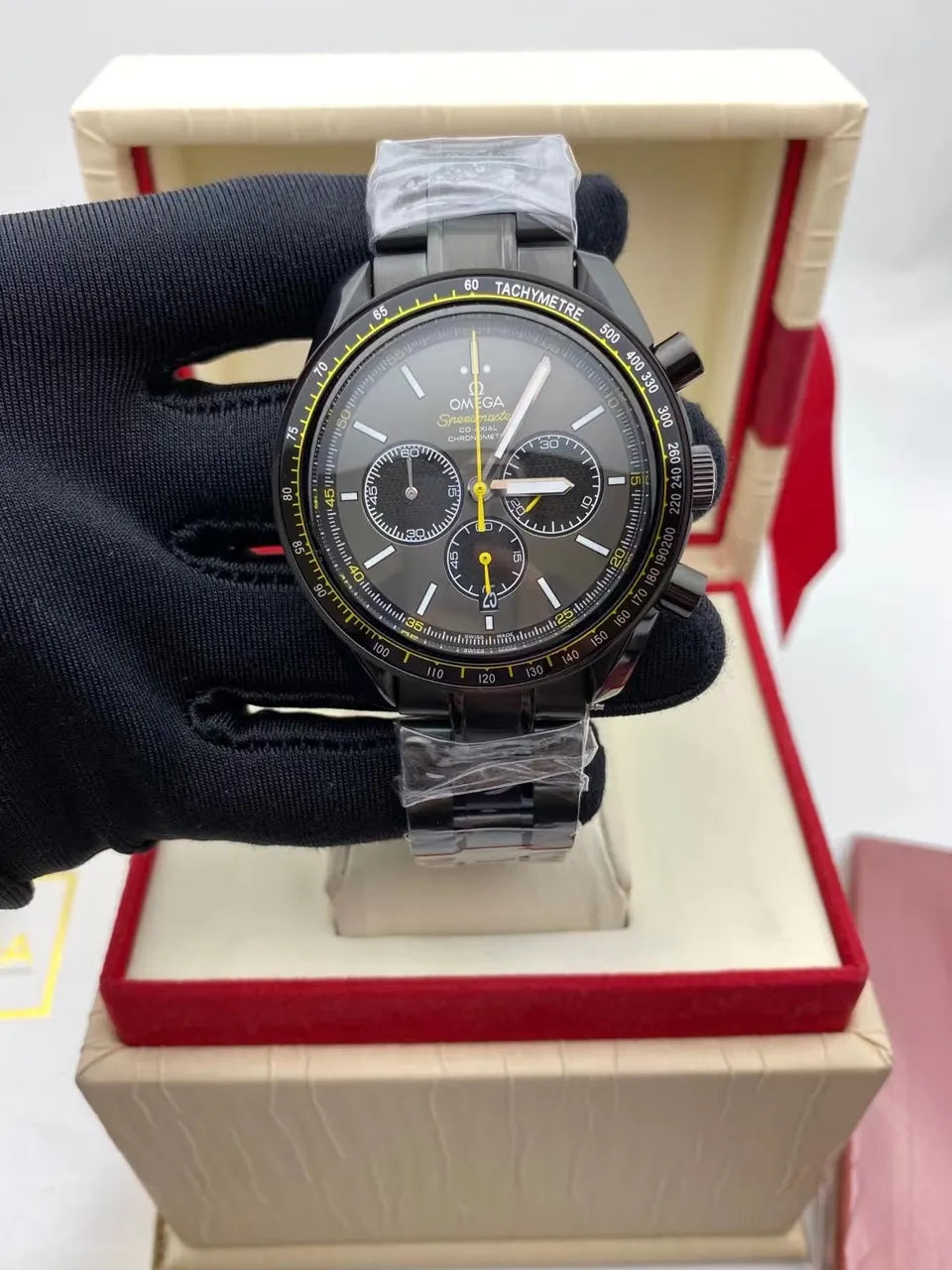 Omega Black Ceramic Watch