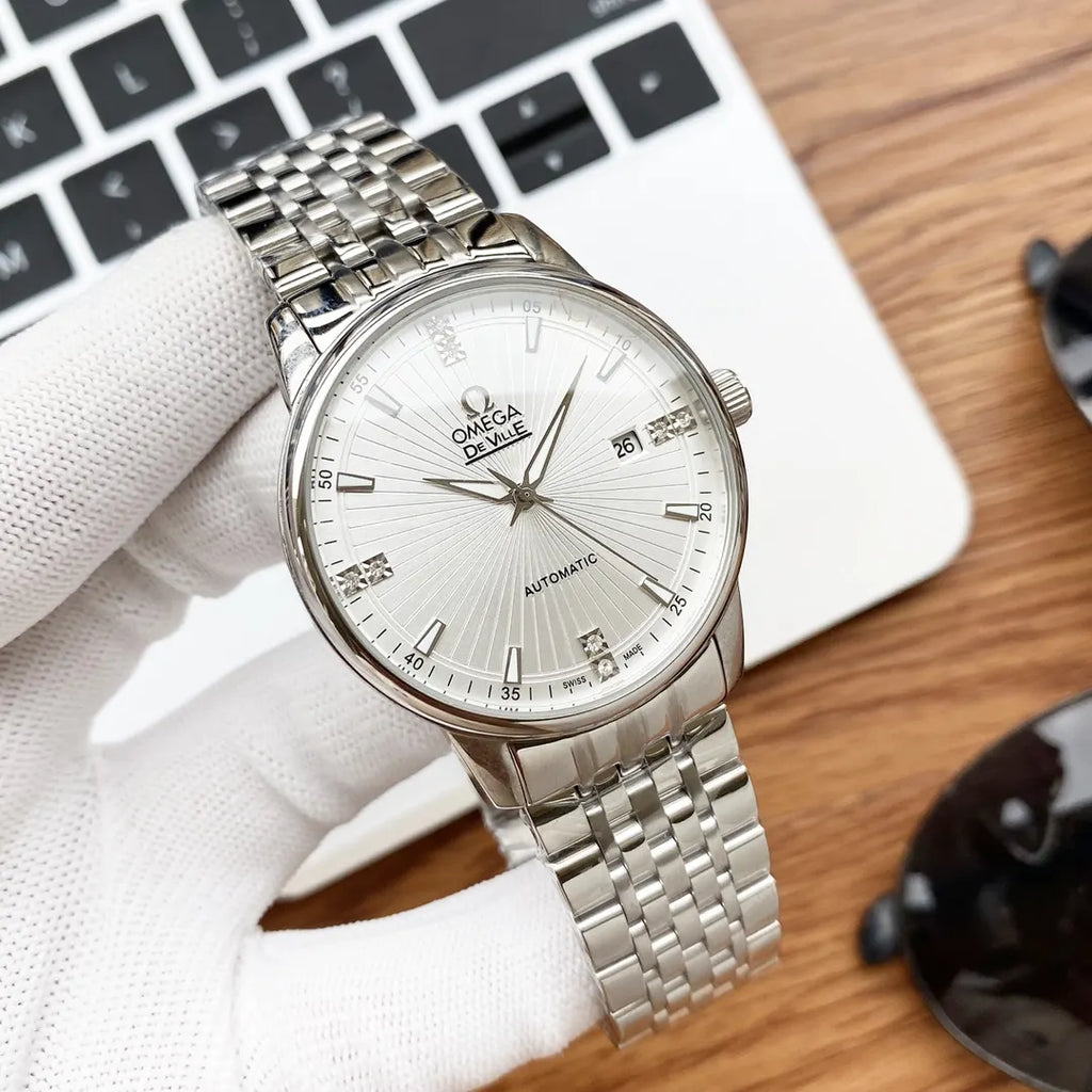 Omega De Ville Silver Dial steel - Hình 5