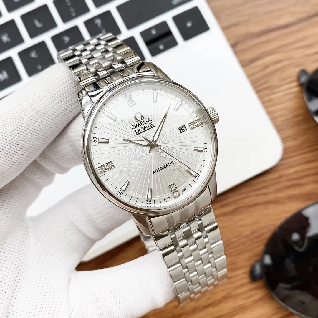 Omega De Ville Silver Dial steel
