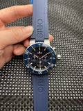 rubber Oris Aquis Chronograph Blue