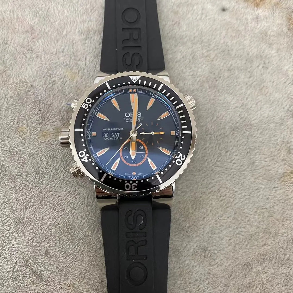 Oris Aquis Depth Gauge Black Rubber