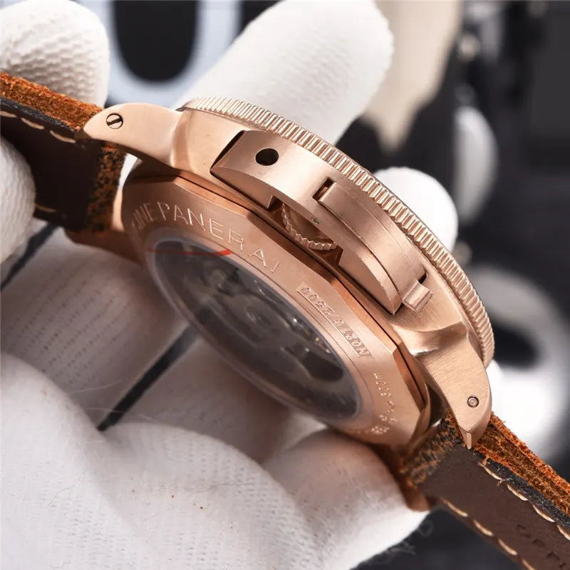 luminor Panerai Bronze Brown Leather - Hình 5