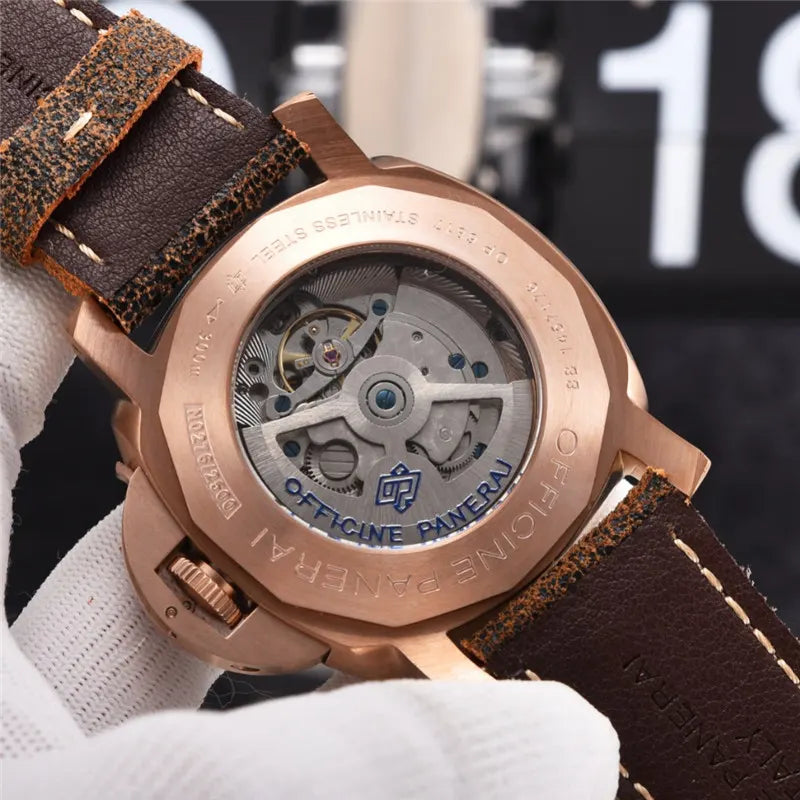 luminor Panerai Bronze Brown Leather - Hình 2