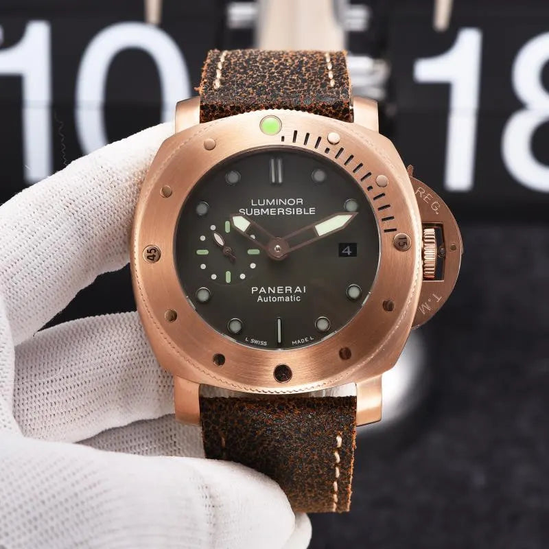 luminor Panerai Bronze Brown Leather