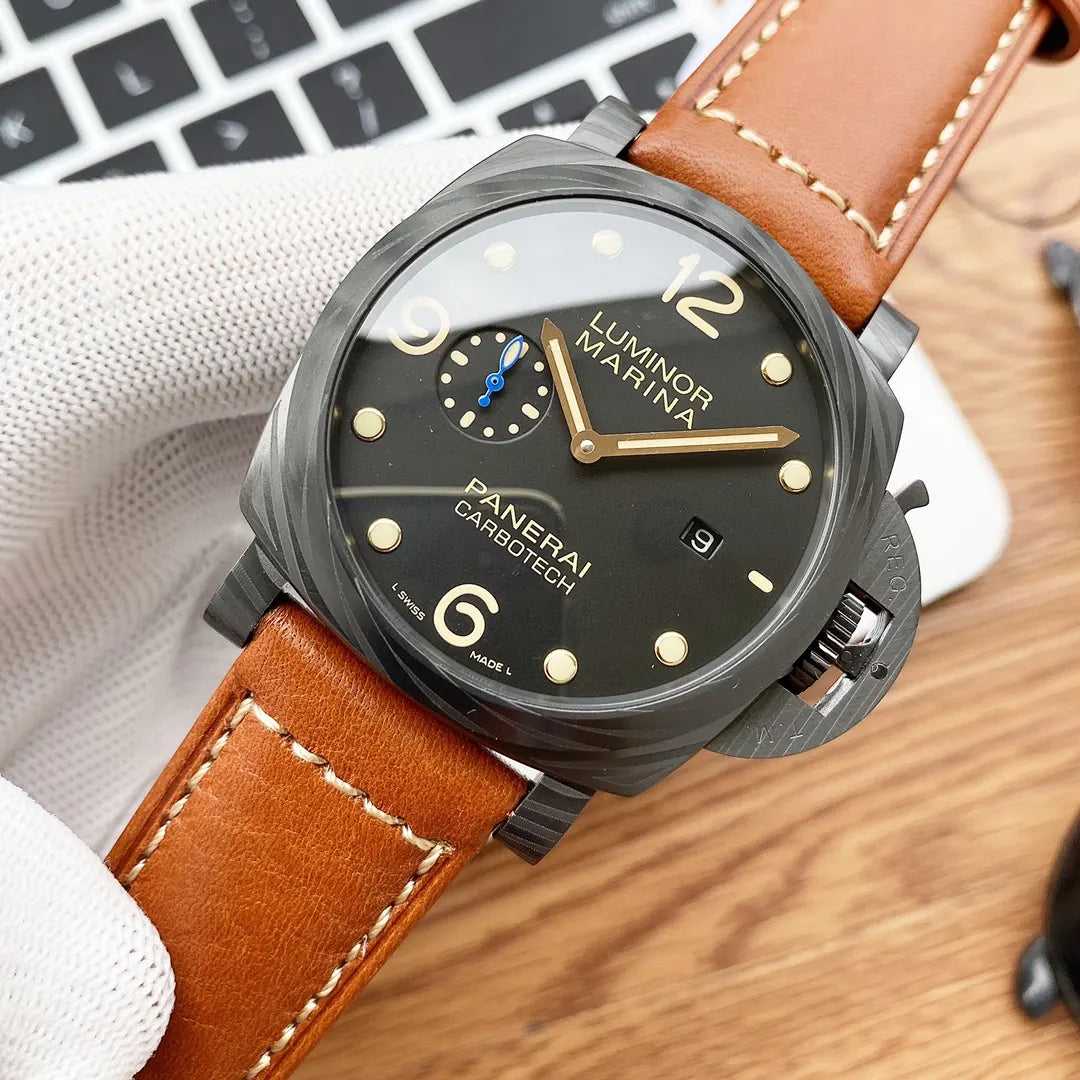Panerai Carbotech Brown Leather - Hình 2