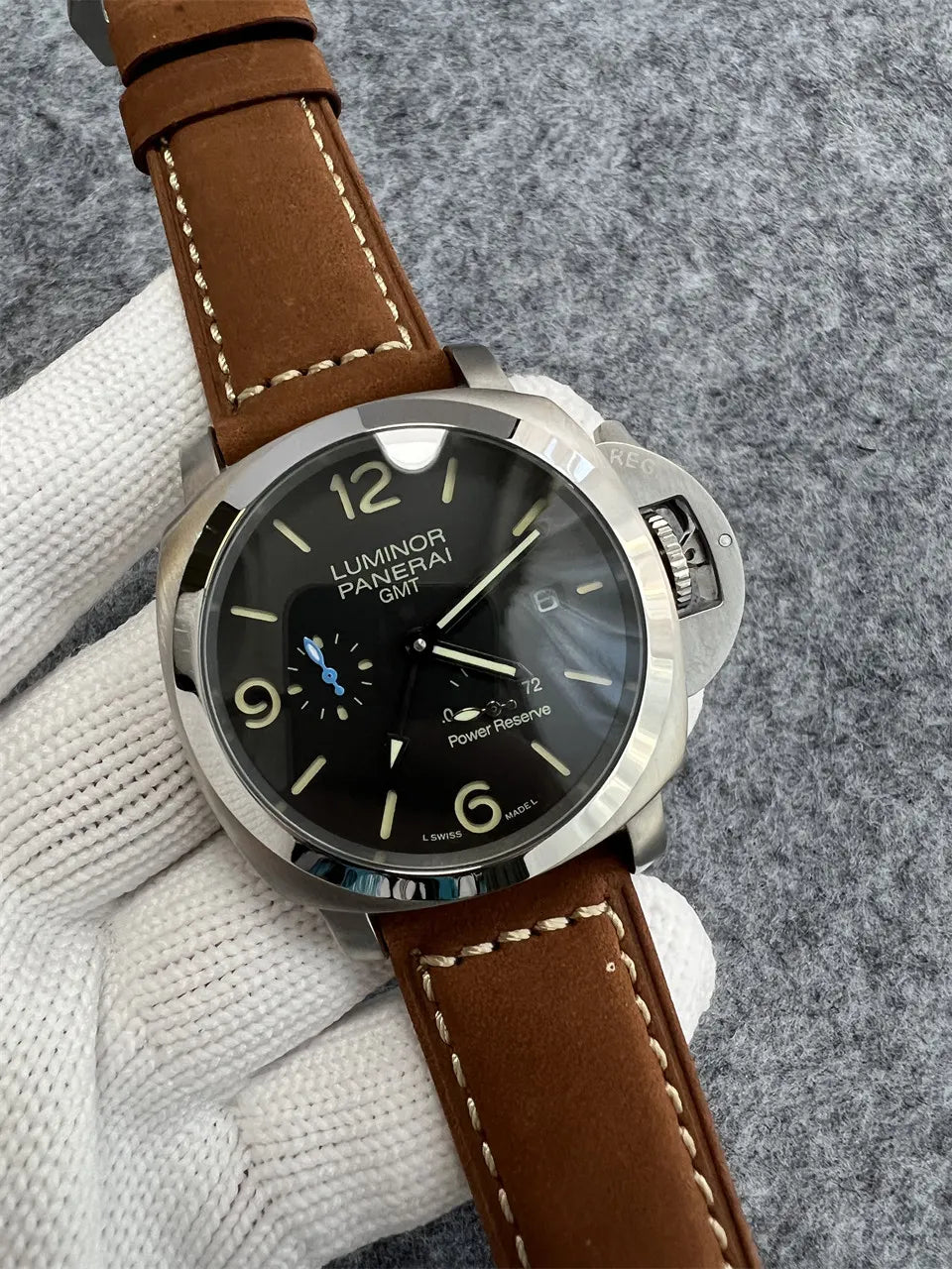 Panerai Luminor GMT Brown Strap - Hình 6