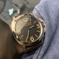 luminor brown Panerai Black Dial Leather