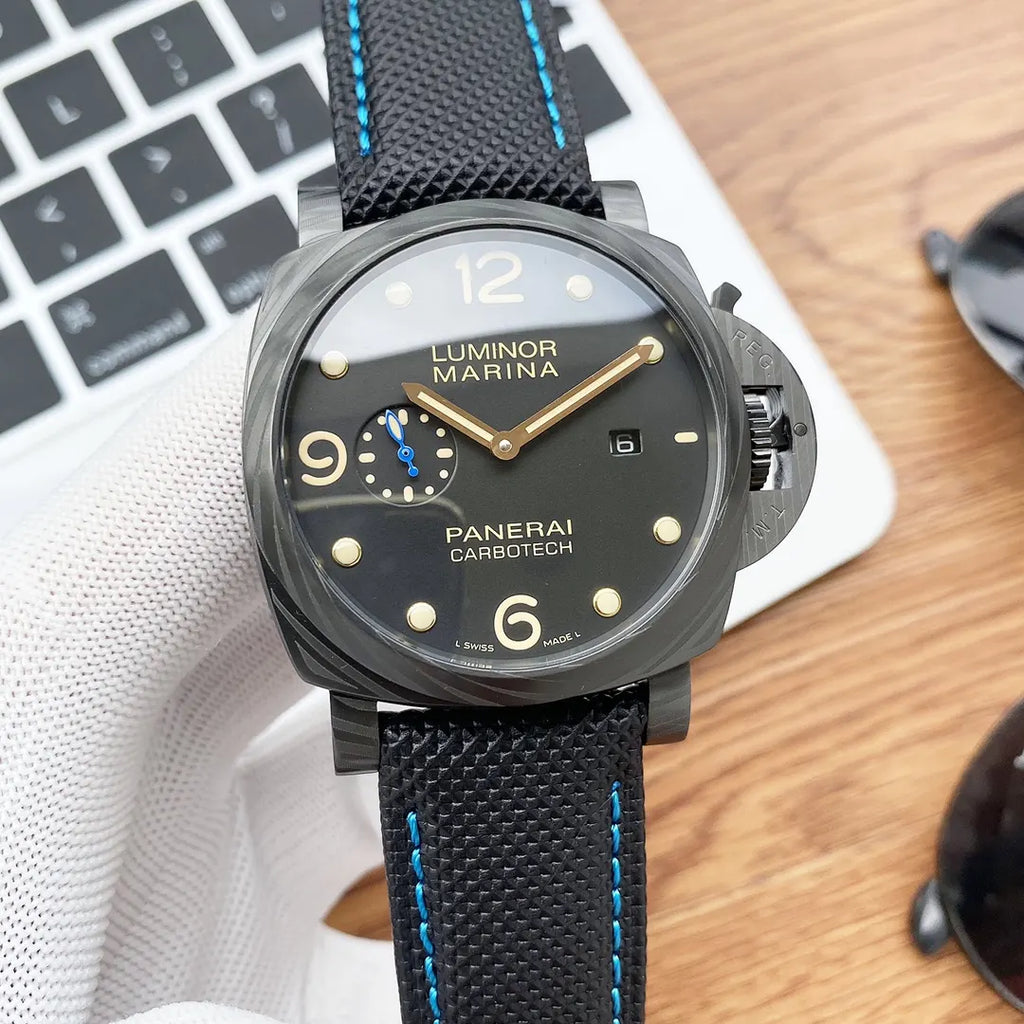 Panerai Carbotech Blue Stitch - Hình 4