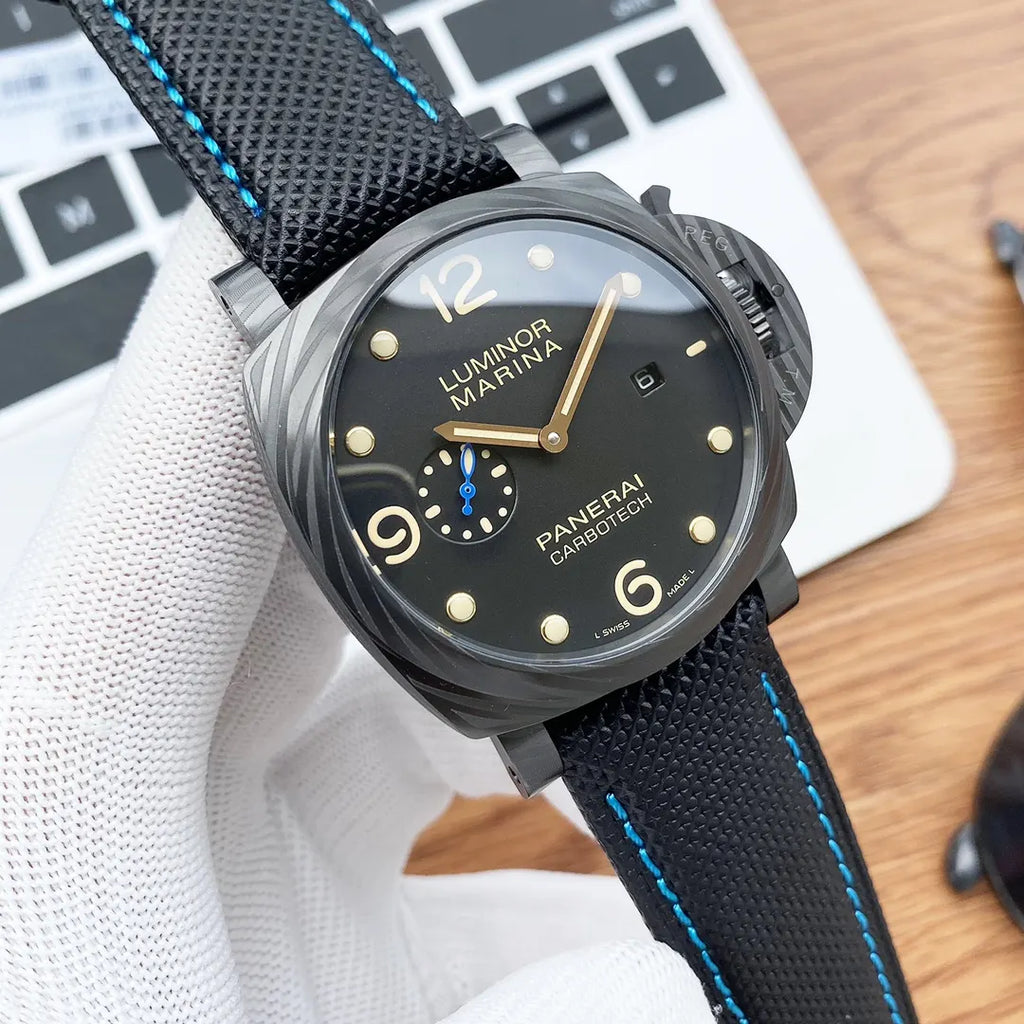 Panerai Carbotech Blue Stitch - Hình 5