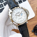 black Panerai Luminor Chronograph White Dial