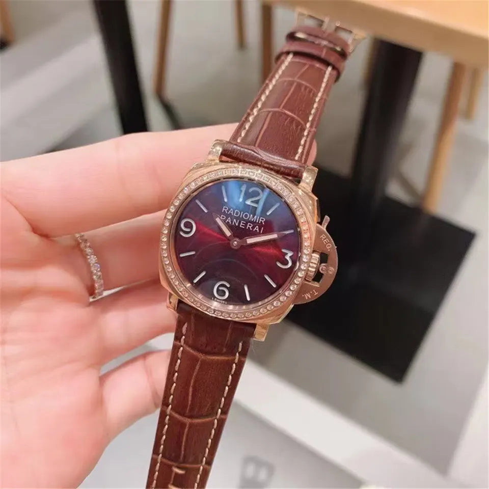 Panerai Burgundy Diamond Bezel - Hình 4