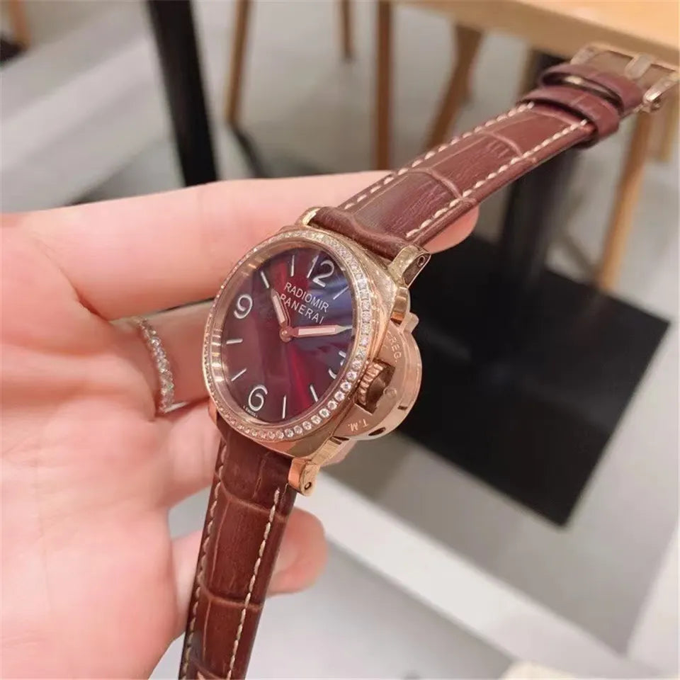 Panerai Burgundy Diamond Bezel - Hình 3