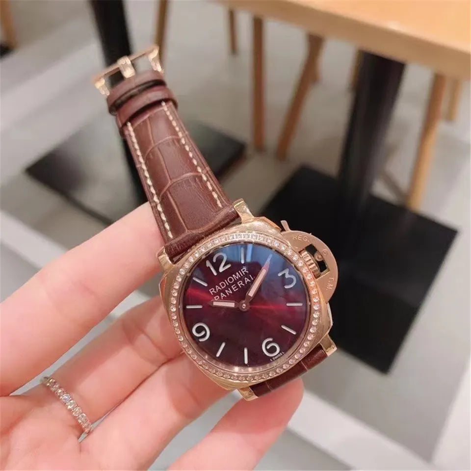 Panerai Burgundy Diamond Bezel