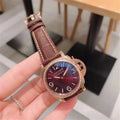 Panerai Burgundy Diamond Bezel