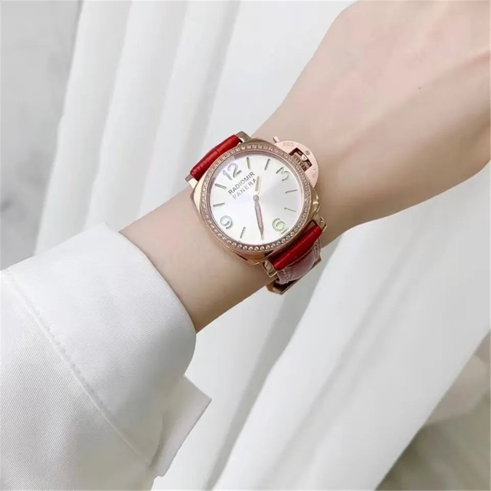 Panerai Red Leather Diamond - Hình 6
