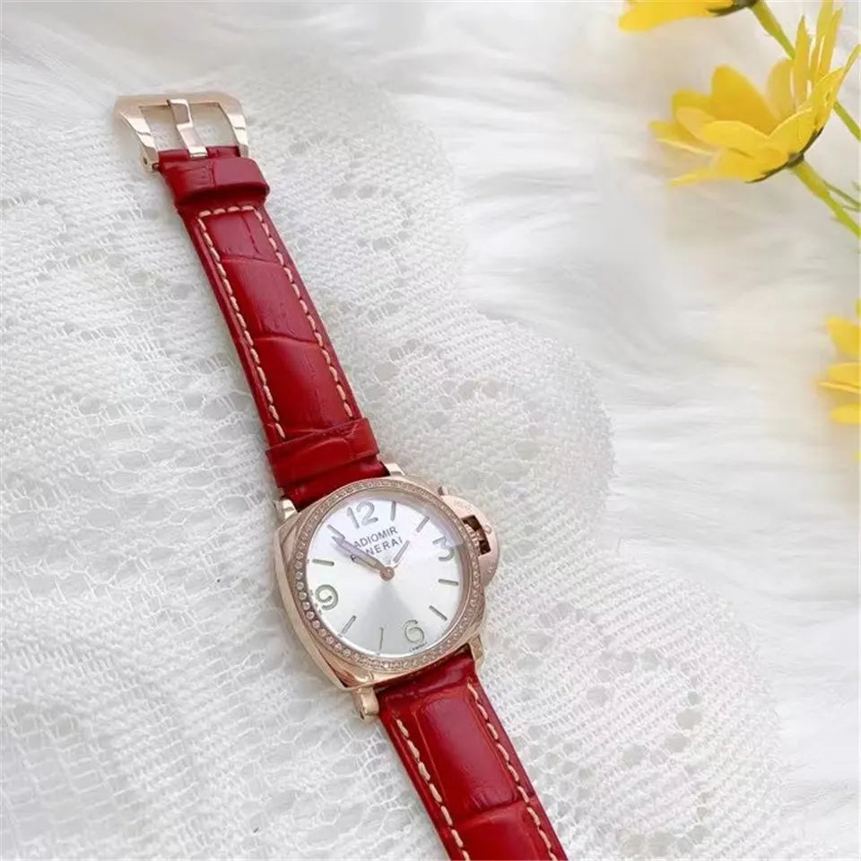Panerai Red Leather Diamond