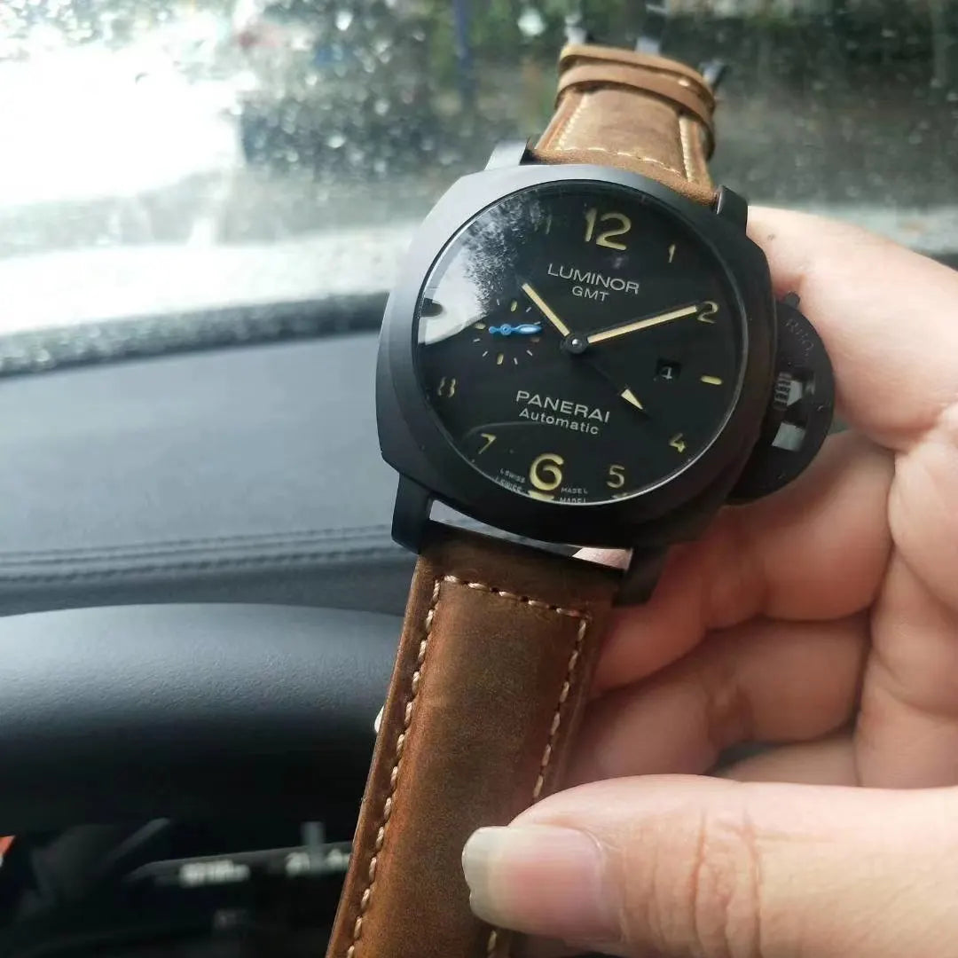 Panerai Luminor GMT Black Leather - Hình 3