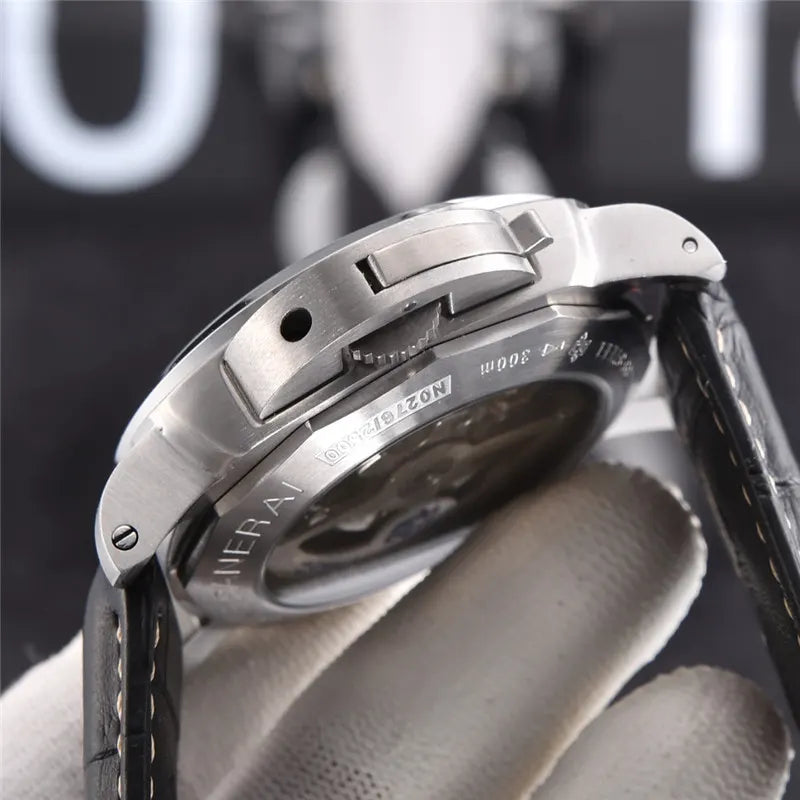 black Panerai Luminor Marina White Dial - Hình 3