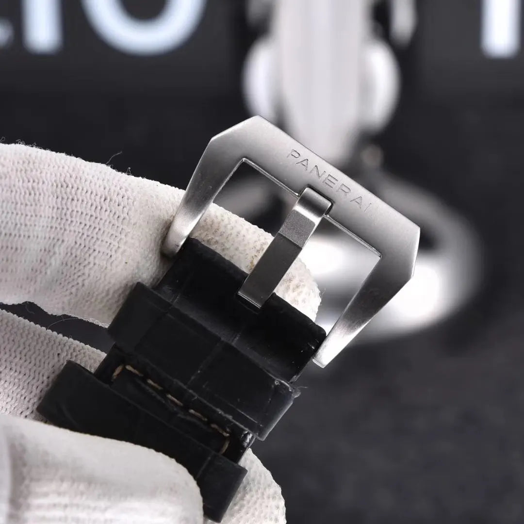 steel Panerai Luminor GMT Black Dial - Hình 6