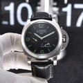steel Panerai Luminor GMT Black Dial