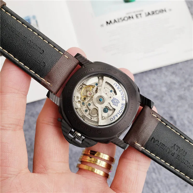 Panerai Carbotech Brown Leather - Hình 4
