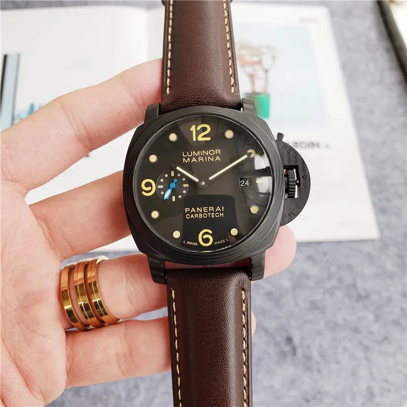 Panerai Carbotech Brown Leather - Hình 9