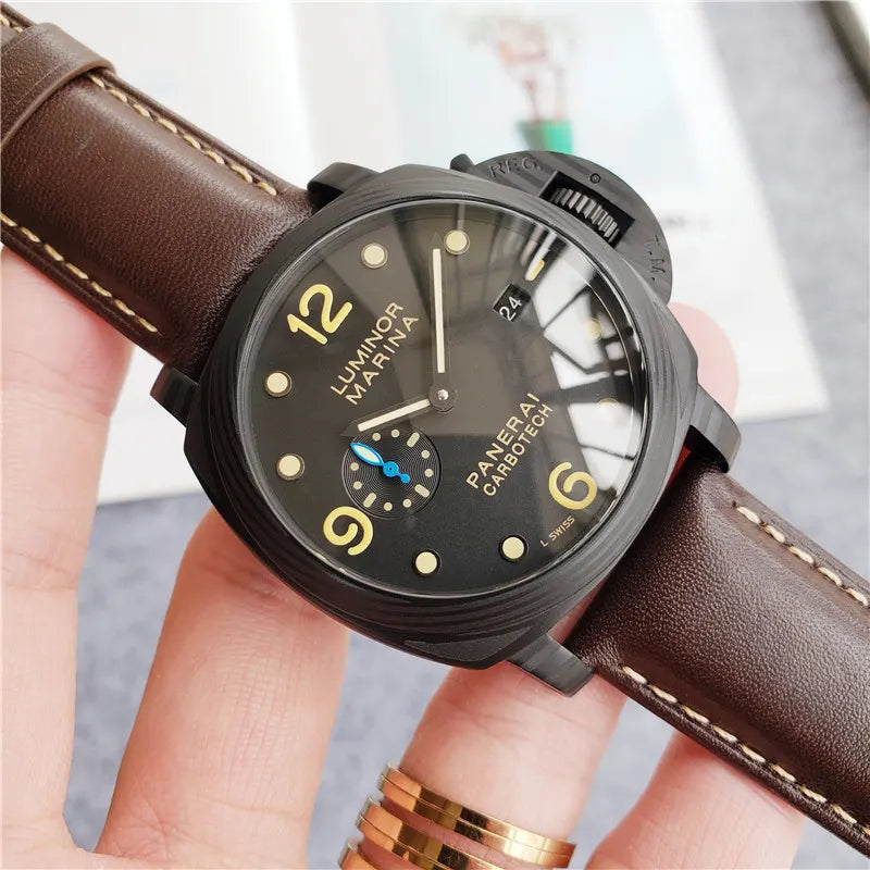 Panerai Carbotech Brown Leather - Hình 7