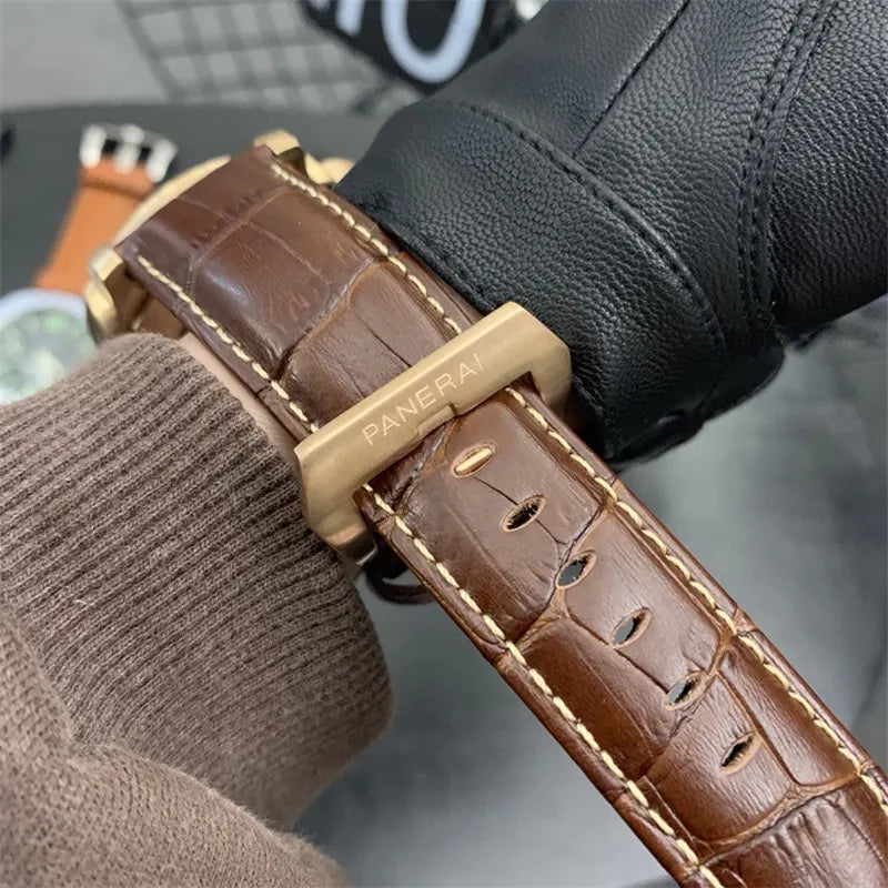Panerai Gold Black Leather - Hình 2