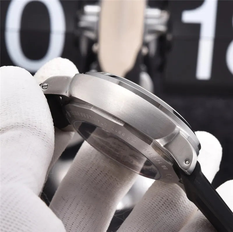 Panerai Black Rubber Steel Bezel - Hình 2