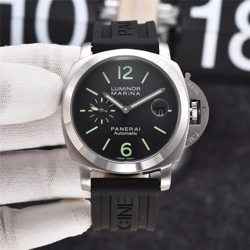 Panerai Black Rubber Steel Bezel - Hình 7