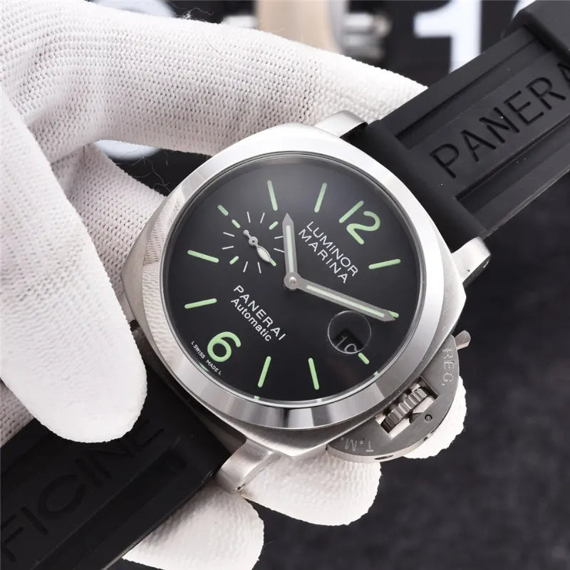 Panerai Black Rubber Steel Bezel - Hình 5