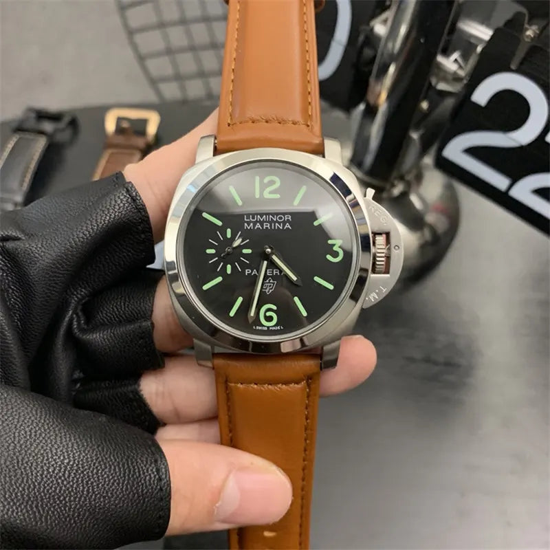 Panerai Steel Brown Leather