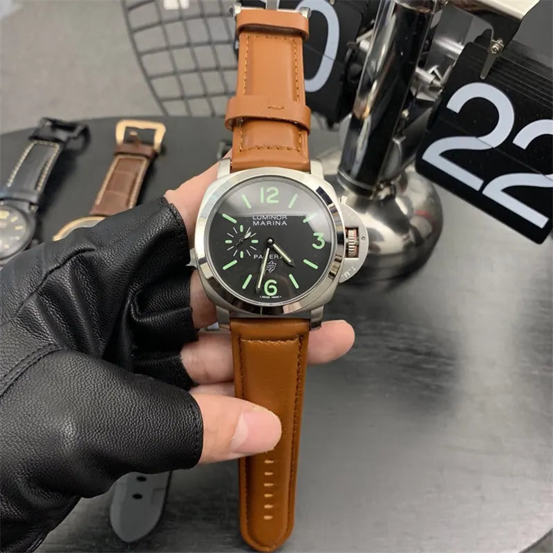 Panerai Steel Brown Leather - Hình 3