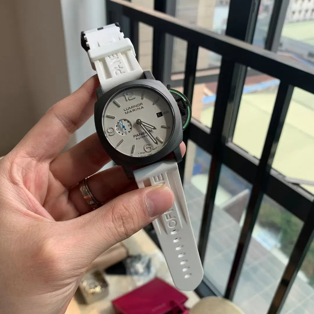 rubber Panerai Luminor Marina White Dial - Hình 7