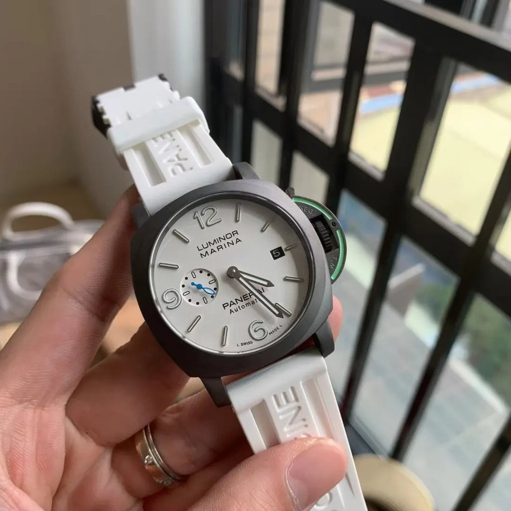 rubber Panerai Luminor Marina White Dial - Hình 2