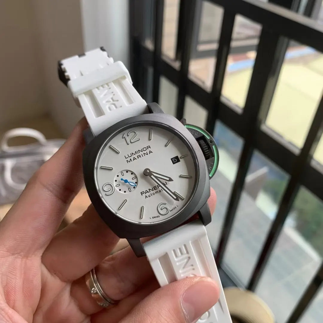 rubber Panerai Luminor Marina White Dial - Hình 2