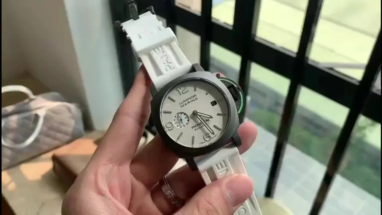rubber Panerai Luminor Marina White Dial