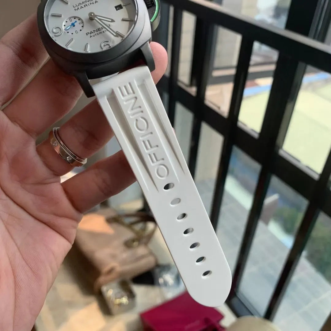 rubber Panerai Luminor Marina White Dial - Hình 10