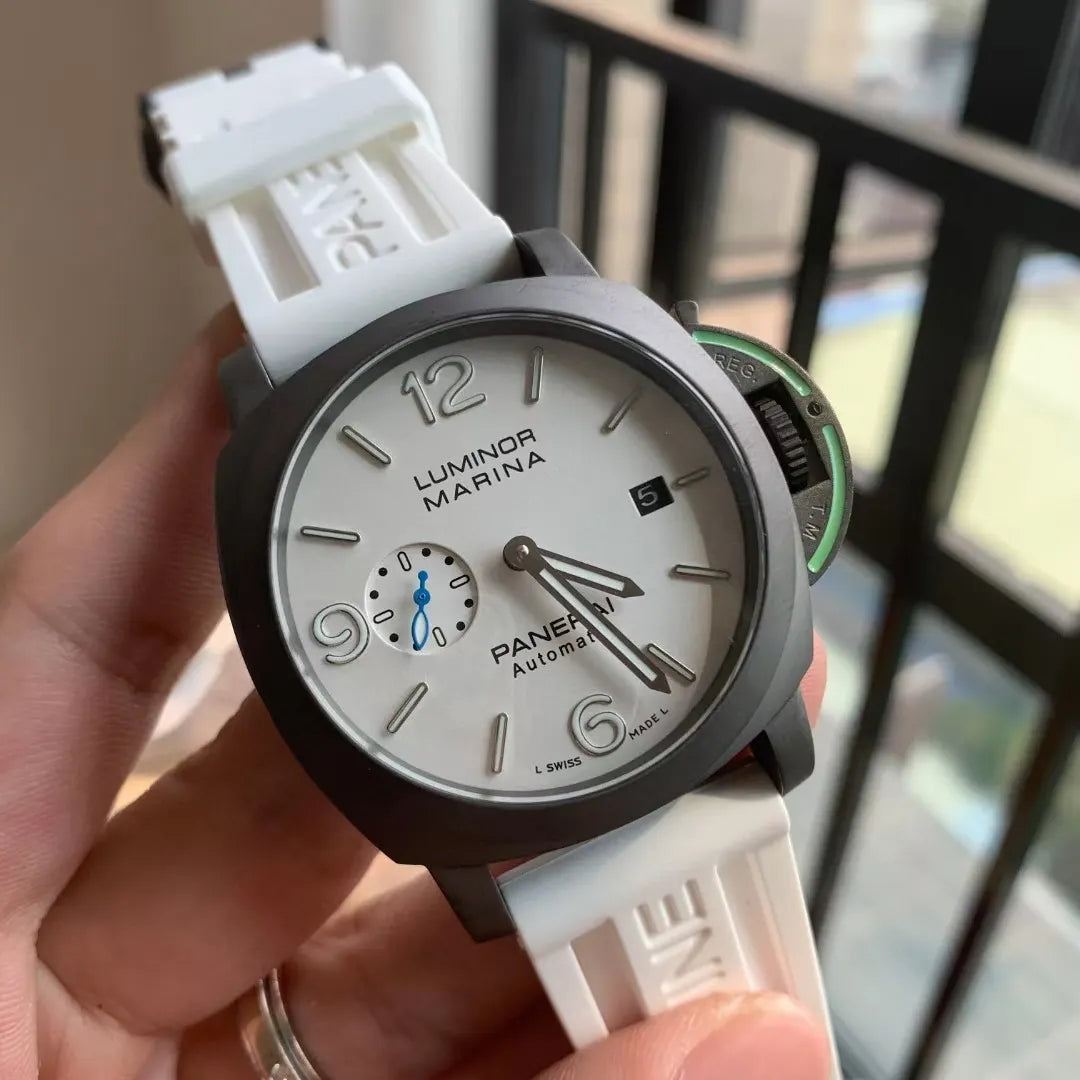 rubber Panerai Luminor Marina White Dial - Hình 4