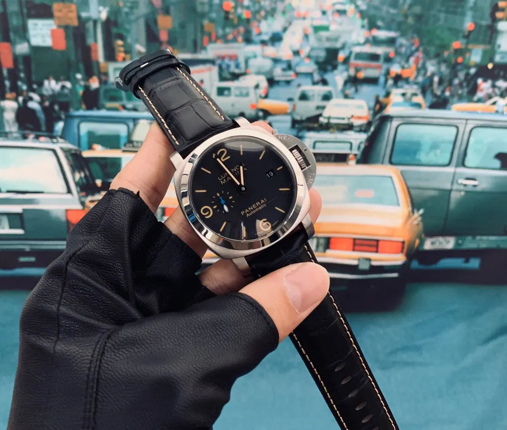 Panerai Luminor Leather Watch - Hình 3