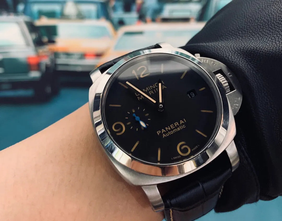 Panerai Luminor Leather Watch - Hình 5