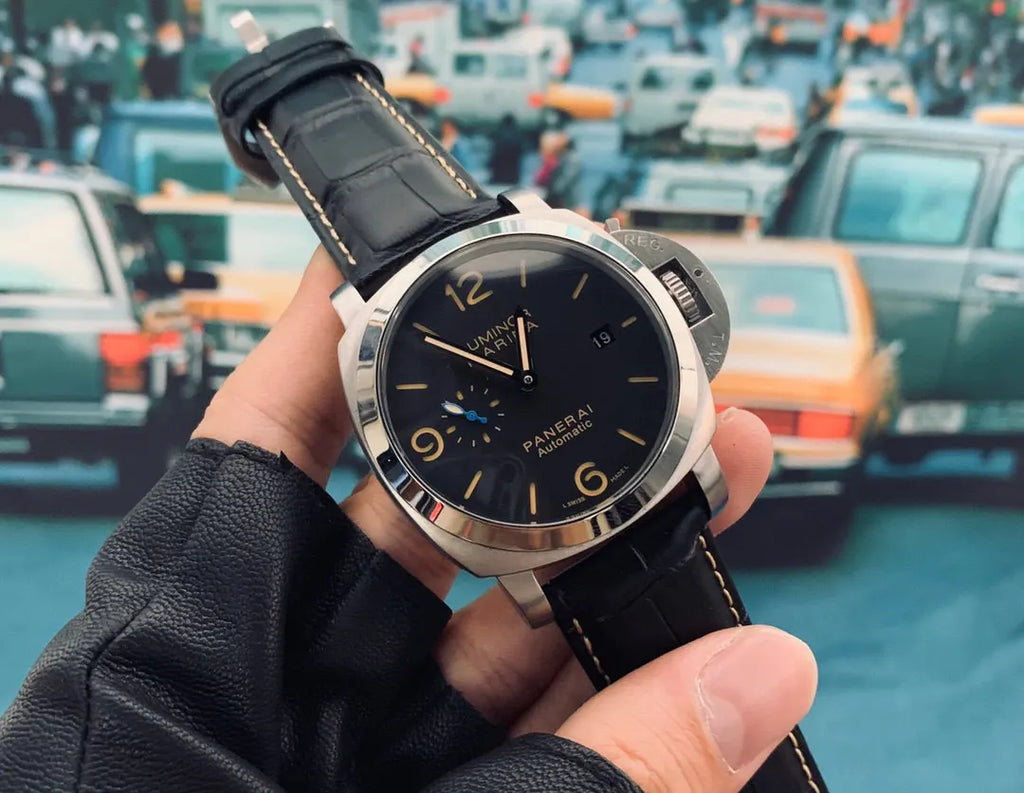 Panerai Luminor Leather Watch - Hình 6