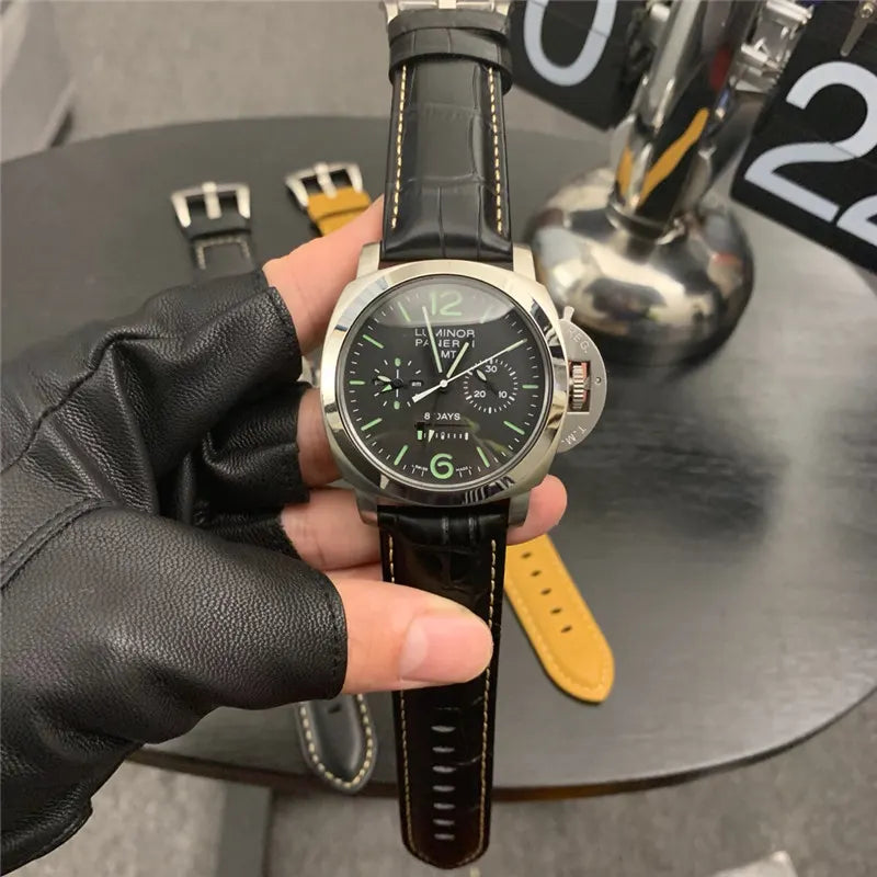 Panerai Luminor GMT Black Dial leather - Hình 4
