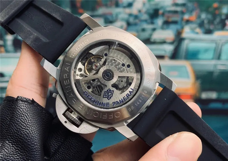 Panerai Luminor Black Dial Rubber Strap - Hình 7