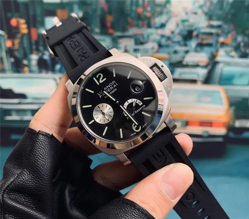 Panerai Luminor Black Dial Rubber Strap - Hình 8