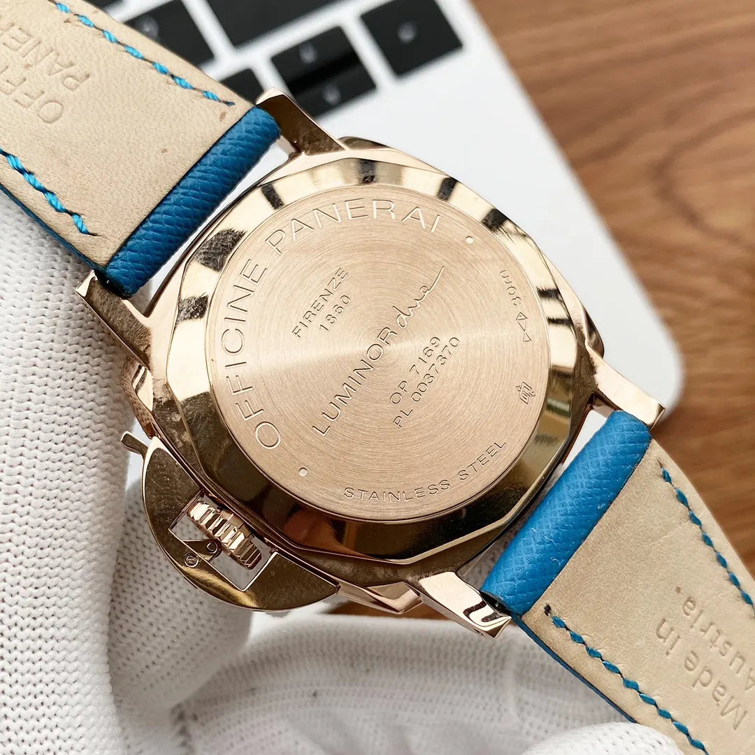 Panerai Gold Blue Leather - Hình 3