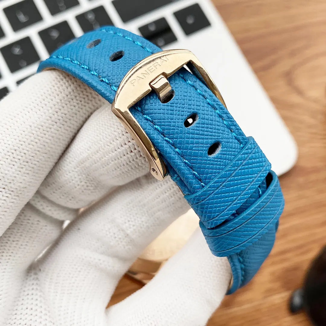 Panerai Gold Blue Leather