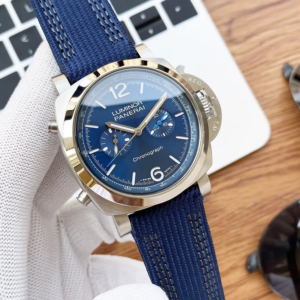 Panerai Chrono Blue Woven - Hình 6